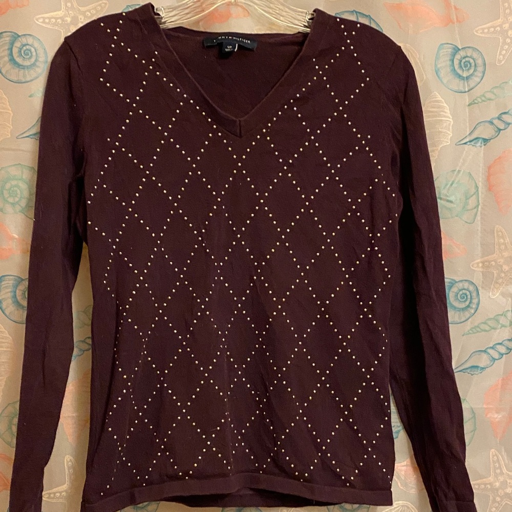 Tommy Hilfiger Purple Sweater